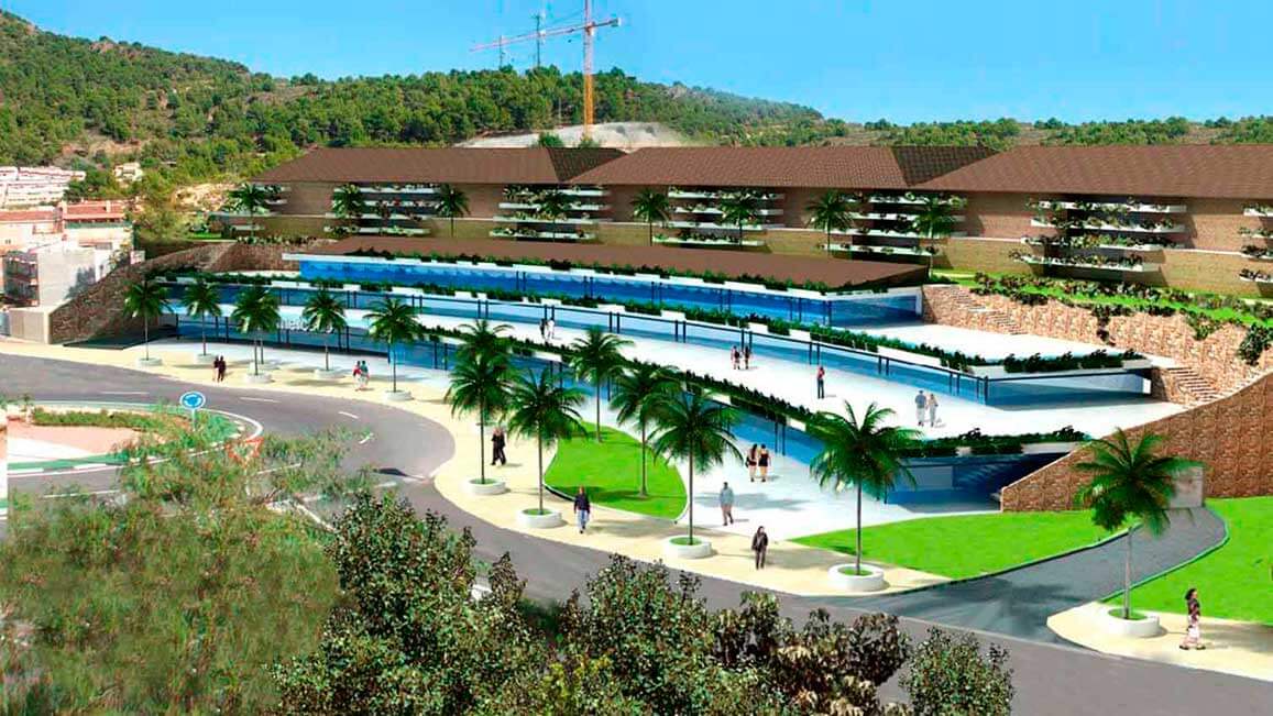 120 viviendas, centro comercial y centro de asistencia